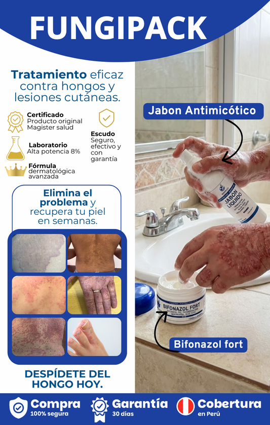 FUNGI PACK (ELIMINA LOS HONGOS E INFECCIONES EN LA PIEL)