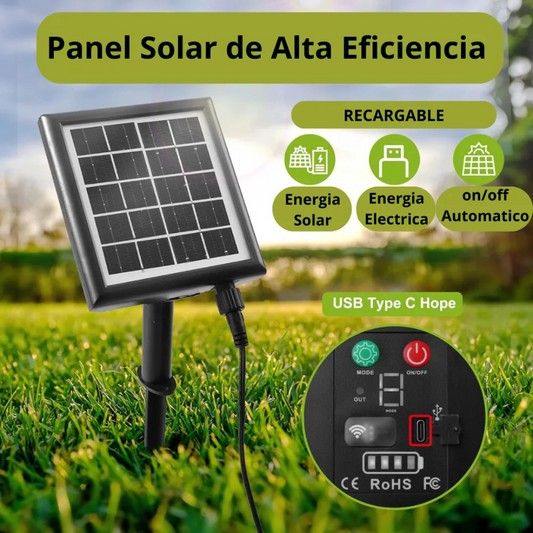 GUIRNALDA SOLAR Y ELÉCTRICA 2 EN 1