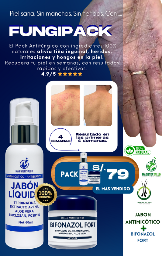 FUNGI PACK (ELIMINA LOS HONGOS E INFECCIONES EN LA PIEL)