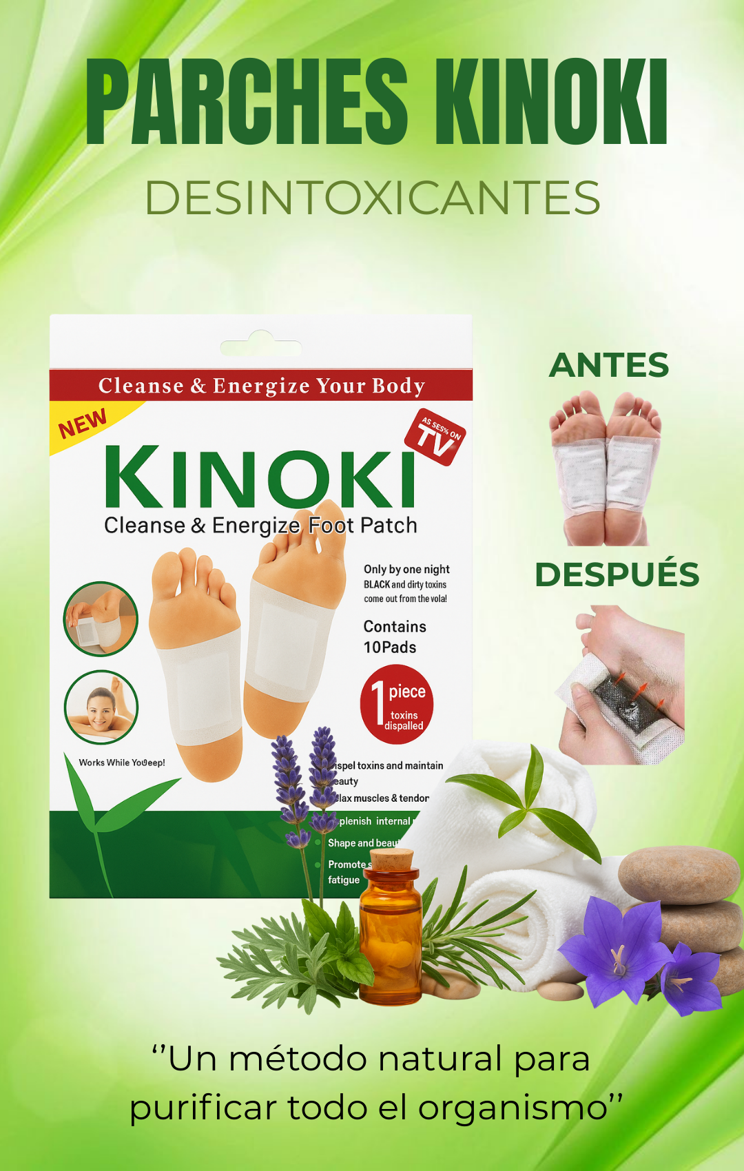 PARCHES KINOKI DESINTOXICANTES