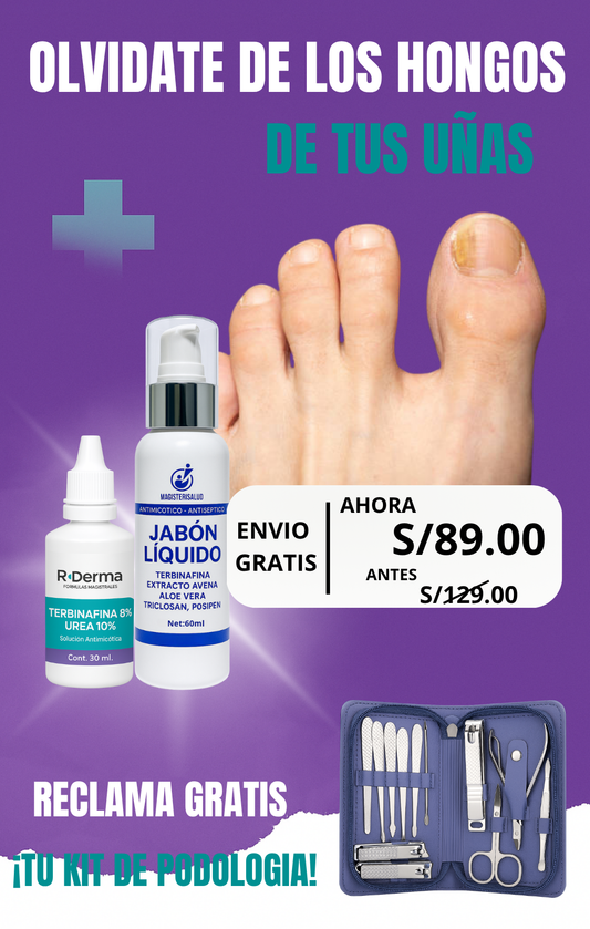 COMBO TERBINAFINA 8% + KIT DE PODOLOGIA (REGALO)